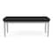 Lesro Lenox Steel 2 Seat Bench, Black Seat, Black Back, 45 W 21 L 18.5 H, Linette Vinyl Seat LS2001 - alternate 1